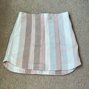 NWOT Peach Love California Striped Skirt